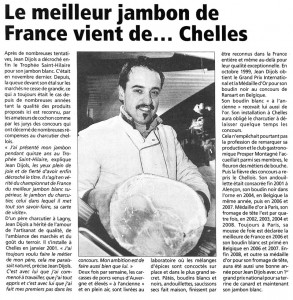 Le Meilleur Jambon de France vient de Chelles