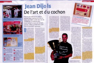 Article sur Jean Dijols dans Porc Magazine