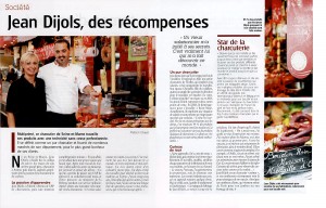 Article sur Jean Dijols dans Charcuterie et Gastronomie