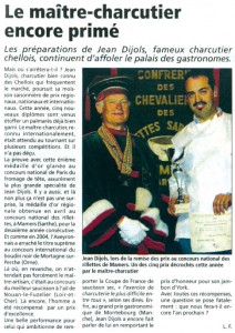 Article sur Jean Dijols dans La Marne en avril 2011
